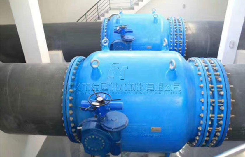 “河北機(jī)場管理集團(tuán)有限公司（正定國際機(jī)場）”循環(huán)水系統(tǒng)雙法蘭傳力接頭安裝使用現(xiàn)場